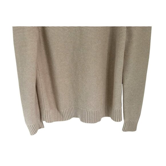 J.Crew Womens Turtleneck Chunky Knit Sweater Cotton Wool Ribbed Knit Long Sleeve - Picture 4 of 8